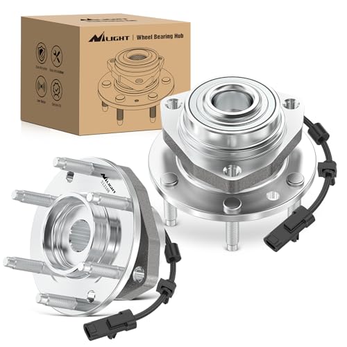 Nilight Front Wheel Bearing Hub Assembly for GMC Envoy XL XUV 2002 2003 2004 2005 2006 2007 2008 2009, Chevy Trailblazer EXT SSR Olds Bravada Isuzu Ascender Buick Rainier with 6-Lug, OEM 513188 by Nilight - Used condition - US$49.14