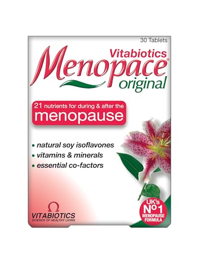 Menopace Original - No. 1 Menopause Supplement for Women. by Vitabiotics. 30-Day Vitamin Perimenopause Formula - Pack of 1 30 Tablet