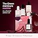 Manucurist Green™ System Set with Plum - Professional Vegan Plant-Based Manicure Kit: 1 Degreaser, 1 Base Coat, 1 Nail Polish Dark Wine, 1 Top Coat, Dried Drops - Gifts for Her