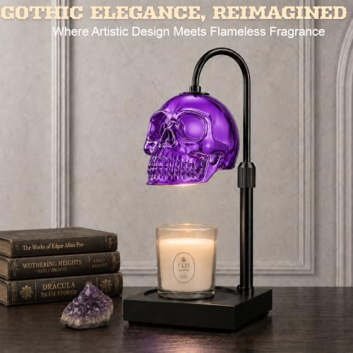 Skull Candle Warmer Lamp DROPS TO TO works for 1(Skull Purple) 2(Skull Black)) - image 8