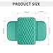 Stacool Upgraded Car Center Console Cover,Microfiber Leather Car Armrest Cover Cushion with 2 Storage Bags,Universal Car Armrest Storage Box Car Interior Accessories for Most Vehicles (Turquoise)