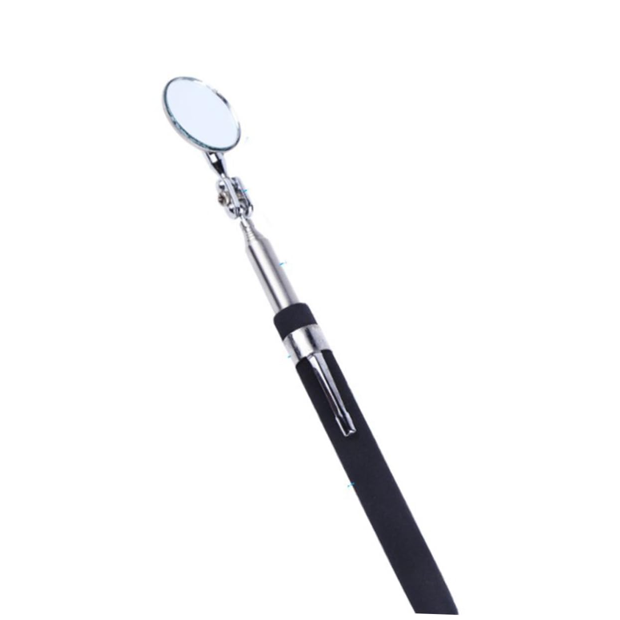 Folding Telescopic Inspection Mirror Swivel for Automotive Maintenance Versatile Reflector Tool for Hard Reach Areas Black Random Accessories
