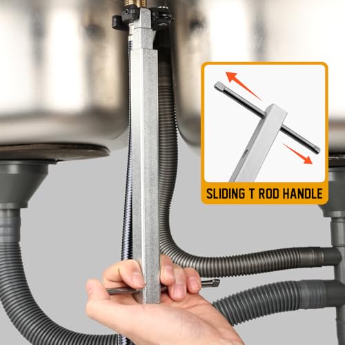 Image of GRENPRO Telescoping Adjustable Basin Wrench For Sink Faucet Plumbing Tool