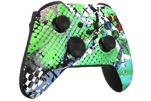 Image of Custom Controllerzz Wireless Controller for Microsoft Xbox Series X /S & Xbox One - Custom Soft Touch Feel - Custom Series X /S Controller (X /S Swamp Fade)