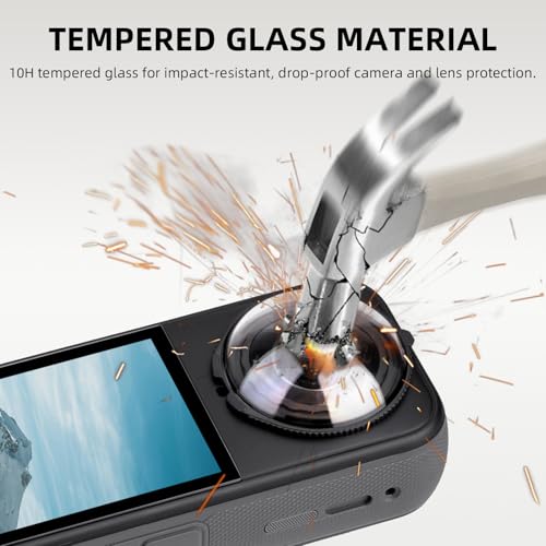 Image of X5 Premium Lens Guard for Insta360 X5, High Transparency Tempered Glass Lens Protector Cover for Insta 360 X5 Protective Camera Anti-scratch Accessories