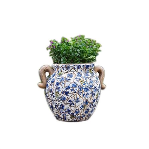 Pots de plantes en céramique artisanale grand modèle pour cour et maison