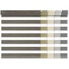 No Drill,No Tools Zebra Blinds for Windows,Cordless,Quick 30 Second Installation,Stylish New Linen,Light Control,Thick Double Roller Blinds for Offices and Home,Dark Borwn,Custom Size