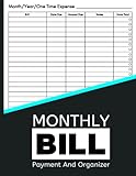 Monthly Bill Payment and Organizer: Easy Family Budget Spreadsheet | Bill Checklist Planner | Money Department Tracker | Huge Budgeting Record Book, 8.5 x 11 | 9 Years Entries