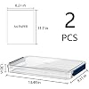 A4 Scrapbook Paper Storage, Photo Storage Box, Plastic File Box (2Pack, Blue)