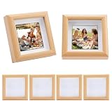 FINGERINSPIRE 6 marcos de fotos de madera pequeños 119, decoración para el hogar