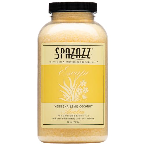 Spazazz 7377C Spa and Bath Crystals, Lime Coconut, 22 Ounce