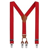 AWAYTR Kids Child Men Boy Suspenders - Adjustable Elastic...