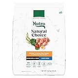 NUTRO NATURAL CHOICE Senior Large Breed Dry Dog Food, Farm-Raised Chicken Brown Rice & Sweet Potato Recipe, 13.61kg (30LB) Bag