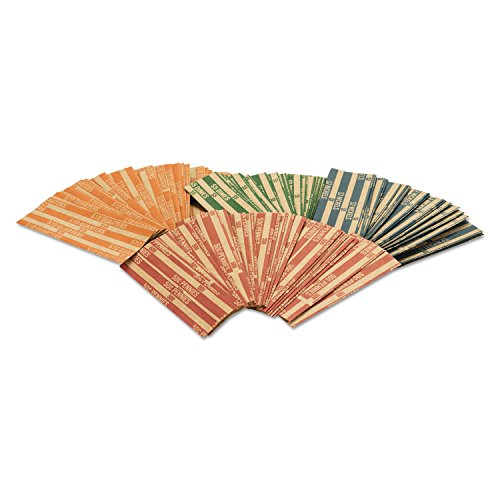 MMF Industries Products - MMF Industries - Pop-Open Flat Paper Coin Wrappers, Quarters, $10, 1000 Wrappers/Box - Sold As 1 Box - Color-coded. - \"Pop-open” feature. - Can be filled by hand or machine.