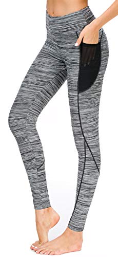 Flatik Sport Leggins für Damen Sporthose, Damen Blickdicht Laufhose, High Waist Yogahose Fitnesshose Yoga Hosen Training Laufende Leggings XL Cover