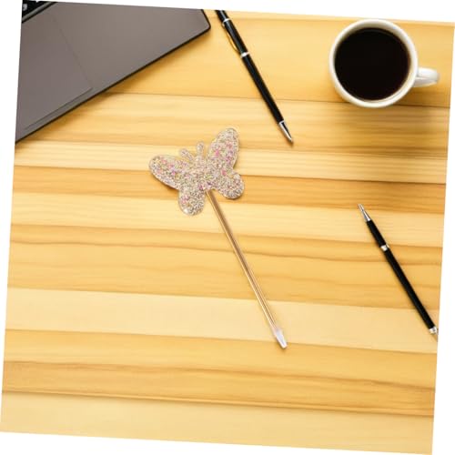 Alipis 6 bolígrafos gel tinta Aqua diseño mariposa miniatura 5