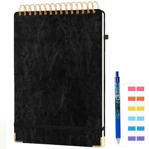 Cahier reliure haut gaucher pages épaisses grand format noir