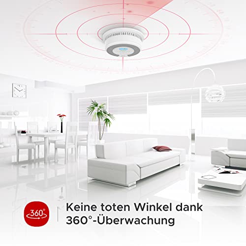 X-Sense SC07 Rauch- und Kohlenmonoxid-Melder, autonom, 10 Jahre, mit LCD-Display und Testtaste, 360-Grad-Überwachung, automatische Überprüfung