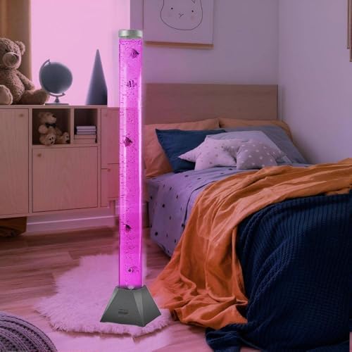 Mindiverse Sensory Bubble Tube Night Lamp, LED Water Fish Lamp for Kids with Autism ADHD, Stress Relief Calming Light for Adults, Bedroom Living Room Decor - Image 6