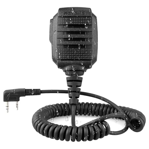 Retevis IP54 Waterproof 2 Pin Walkie Talkie Speaker Microphone Compatible with Retevis RT22 RT21 RT68 H-777 RT22S RB29 RT86 RT-5R RT19 RT27 Baofeng BF-F8HP UV-5R Arcshell AR-5 Two Way Radio(4 Pack)