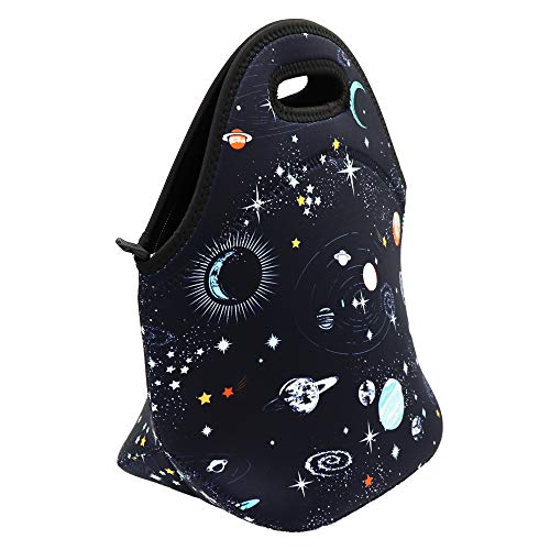 Aiphamy Neoprene Lunch Bag For Kids, Insulated Lunch Box Tote For Women Men Adult Teens Boys Teenage Girls Toddlers (Space) #TOP1