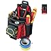 MELOTOUGH Small Electrician Tool Pouch for Tool Belt with Belt Clip Attachment 9 Pockets Tradesman Tool Bag Pouch with Tape Thong Tool Holster