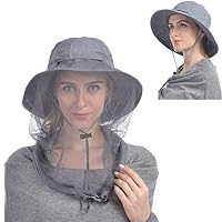 USHAKE Head Net Hat, Safari Hat Sun Hat 