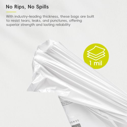 Image of EKO Ultra-Strong Extra-Tall 13 Gallon Kitchen Trash Bags, Lemon, 60 Ct