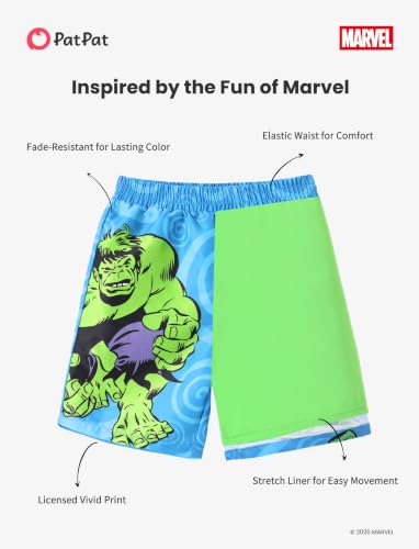 Image of Disney Stitch Spiderman Star Wars Cars Toy Story Mickey Boy Swim Trunks UPF50+Swim Shorts Compression Liner & Quick-Dry 6M-9Y