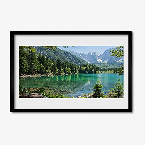 Cadre photo salon et chambre avec affiche nature montagnes Tulup 60x40