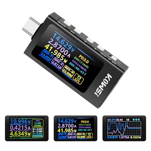 Image of Type-C Tester FORIOT DC4-30V 0-12A Multifunctional Power Meter with 1.14inch IPS Digital Display Multimeter Voltage Current Detector Support PD, QC, MTK and Other Fast Charging Protocol Detection