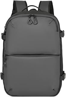 Vacuum Seal Travel Backpack 60L with Expandable Seal Air Compression Vacuum System Water Resistant TSA Lock Men Women for Business Weekend Daily Trip (Vacuum Pump Included, Grey)