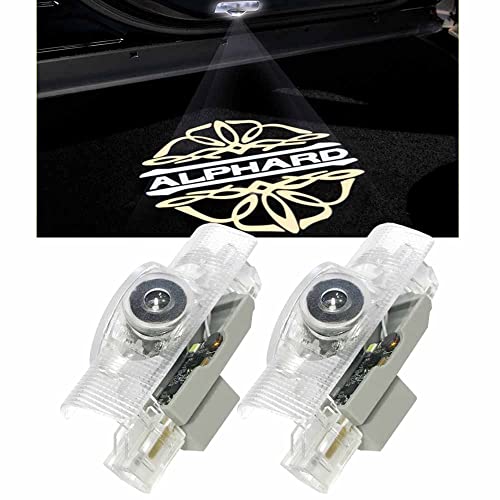 Minile 20系 アルファード 30系 車用ドアランプ カーテシランプ ロゴ ドアウェルカムライト カーテシライト LEDロゴ投影 カーテシ 角度調整機能付き 2個セット for Alphard C