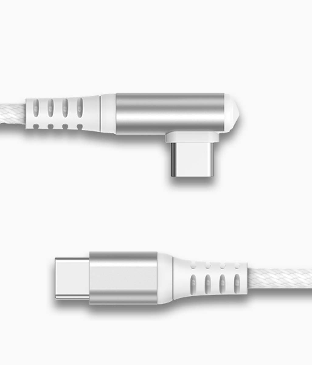 Cable acodado USB C de 2m Force Power Lite: durabilidad premium garantizada 3