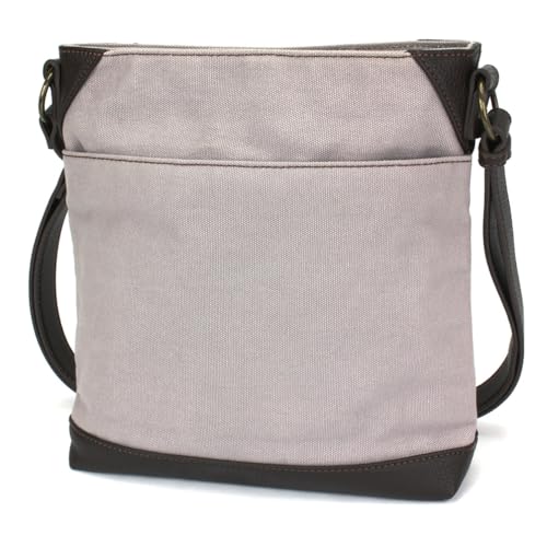 Image of CHALA Canvas Crossbody Women Mid-Size Crossbody Shoulder Purse with Adjustable Strap