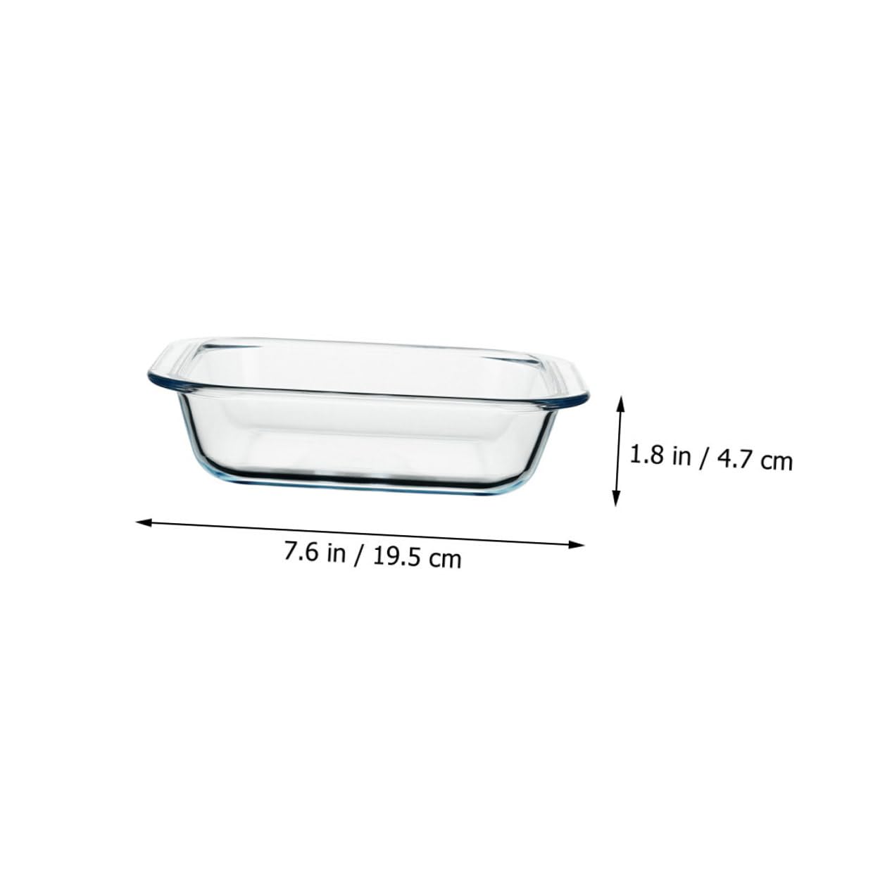 2 Stück Premium Glas Backblech Quadratisch Hitzebeständig Mikrowellengeeignet Vielseitig für Backen Pizza Aufläufe und Haushaltsgebrauch