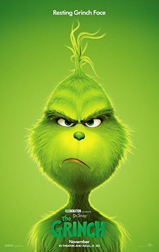 PacPrints buy one get one free PAC prints A4 (21cm x 30cm) : Grinch Ver3 2018 : Movie Poster