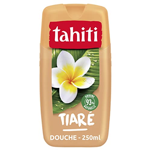 TAHITI - Gel douche Tahiti Tiaré Sensuelle - pH Neutre - Respecte la Barrière de Protection Cutanée Naturelle - Flacon de 250 ml