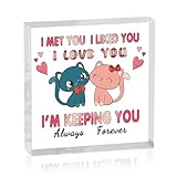 Christmas Gift for Gf Christmas Gifts for Girlfriend Girlfriend Stocking Stuffers Wife Stocking Stuffer Ideas I Love You Gift for GF Anniversary Acrylic Plaque for Couples