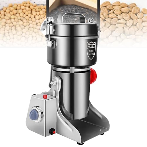 Máquina Comercial, Molino eléctrico de Granos, Molinillo Comercial para Cereales, pulverizador de Especias, máquina para moler harina de maíz, para Especias secas, Semillas, Hierbas, Granos, café, ar
