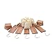 Moth Cedar Wood Combo Pack - Cedar Hang ups, blocks, balls and pouches Light Fresh Scent (61 Piece)