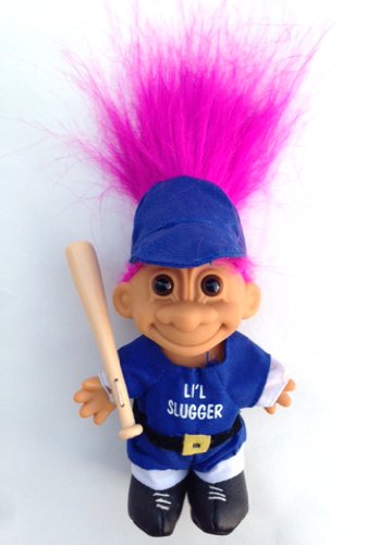 Muñeco Troll de Béisbol Lucky Li'l Slugger 6 pulgadas miniatura 1
