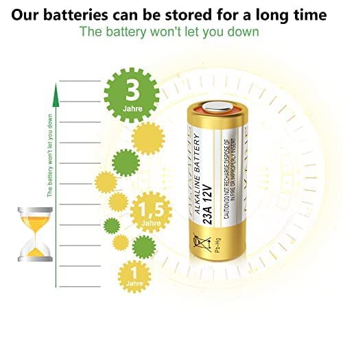 Beidongli 23A 12V Alkaline Batteries A23S Mn21/23 L1028 A23 12V Battery 5 Piece 【3 Years Warranty】 #TOP3