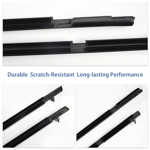 Dexepe 4PCS Weatherstrip Window Molding Trim Seal Belt Compatible with Honda Civic 2006-2011 Replace# 72410-SNA-A01 72450-SNA-A01 72950-SNA-A01 72910-SNA-A01