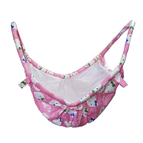 Image of Cotton Baby Travelling And Folding Swing Cloth With Mosquito Net Regular Cradle Cloth /Zula /Parna Cloth For Newborn Baby Girl /Infant Kids(Pink)