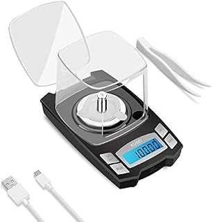 KUBEI USB Rechargeable Digital Milligrams Scale 100g x 0.001g, High Precision Jewelry Scale, Reloading Professional Mini Digital Pocket Scale, Portable Electronic Scale Weight Grams and Oz