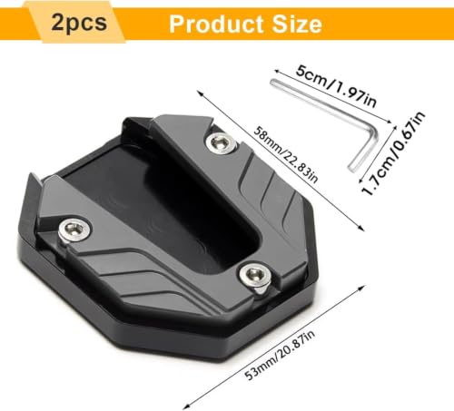 Extensión pata de cabra para TMAX 2008-2014, ideal para tus rutas y viajes 5