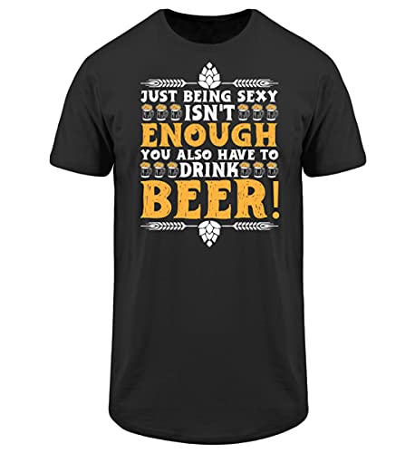 Bier Party T-Shirt Long Homme Noir Idéal pour vos Soirées Distrayantes