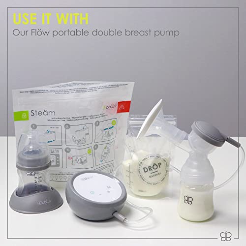 Bblüv – Steäm - Microwave Baby Bottle Cleaner By Steam, 120 Uses Per Pack, Reusable, Bpa-Free, Baby Bottle Cleaner, Quick And Easy #TOP7