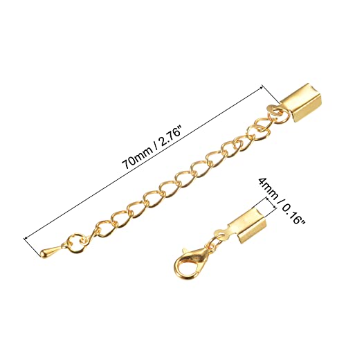 Terminales de 4mm con cadena de extensión para diseñar collares en tus tardes de DIY 3